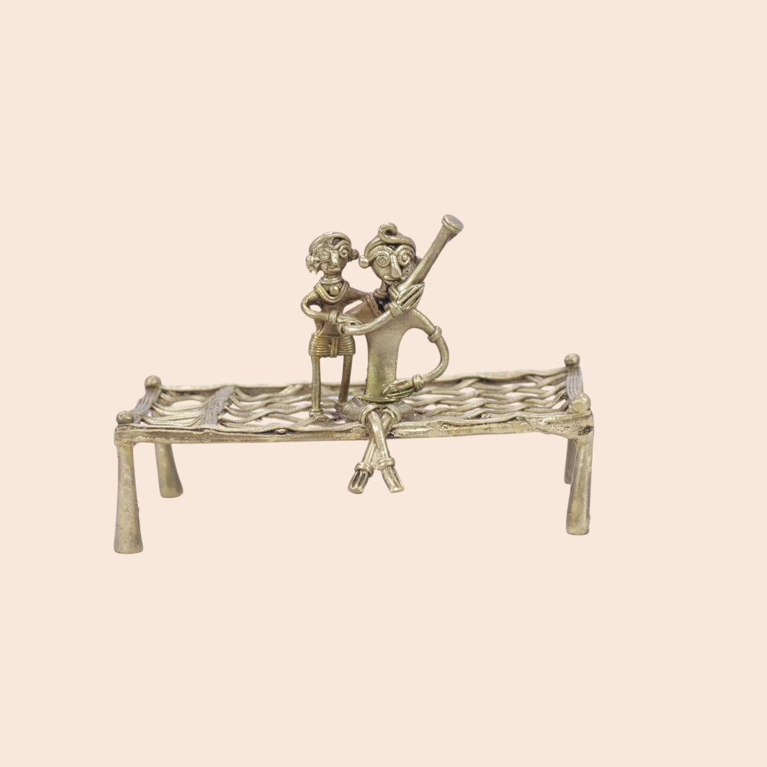 Dokra Palki showpiece - Dokra Collection | Art Angan