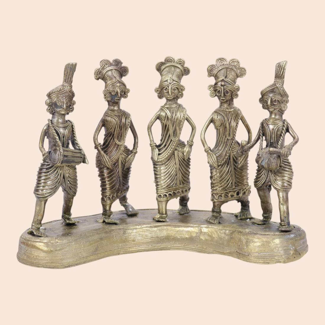 Dokra Tribal Dancing showpiece - Dokra Collection | Art Angan
