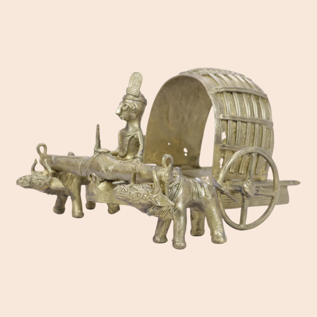 Dokra Bullock cart showpiece - Dokra Collection | Art Angan