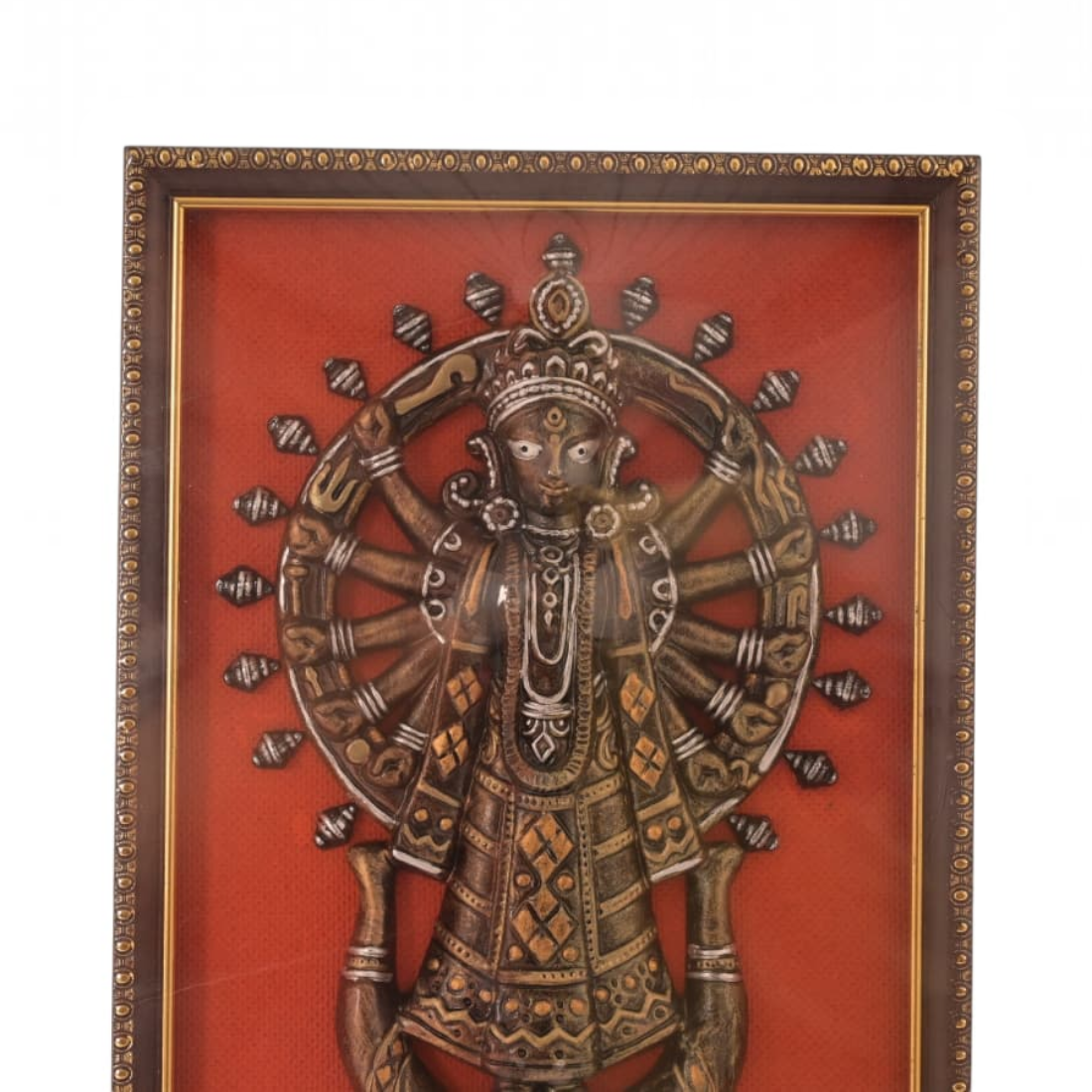 Clay Maa Durga Frame - Handcrafted Indian Art (View 8) | Art Angan