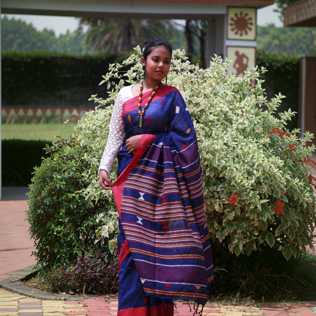 Neelambara Artisan Khadi Cotton Saree - Khadi Cotton Collection | Art Angan