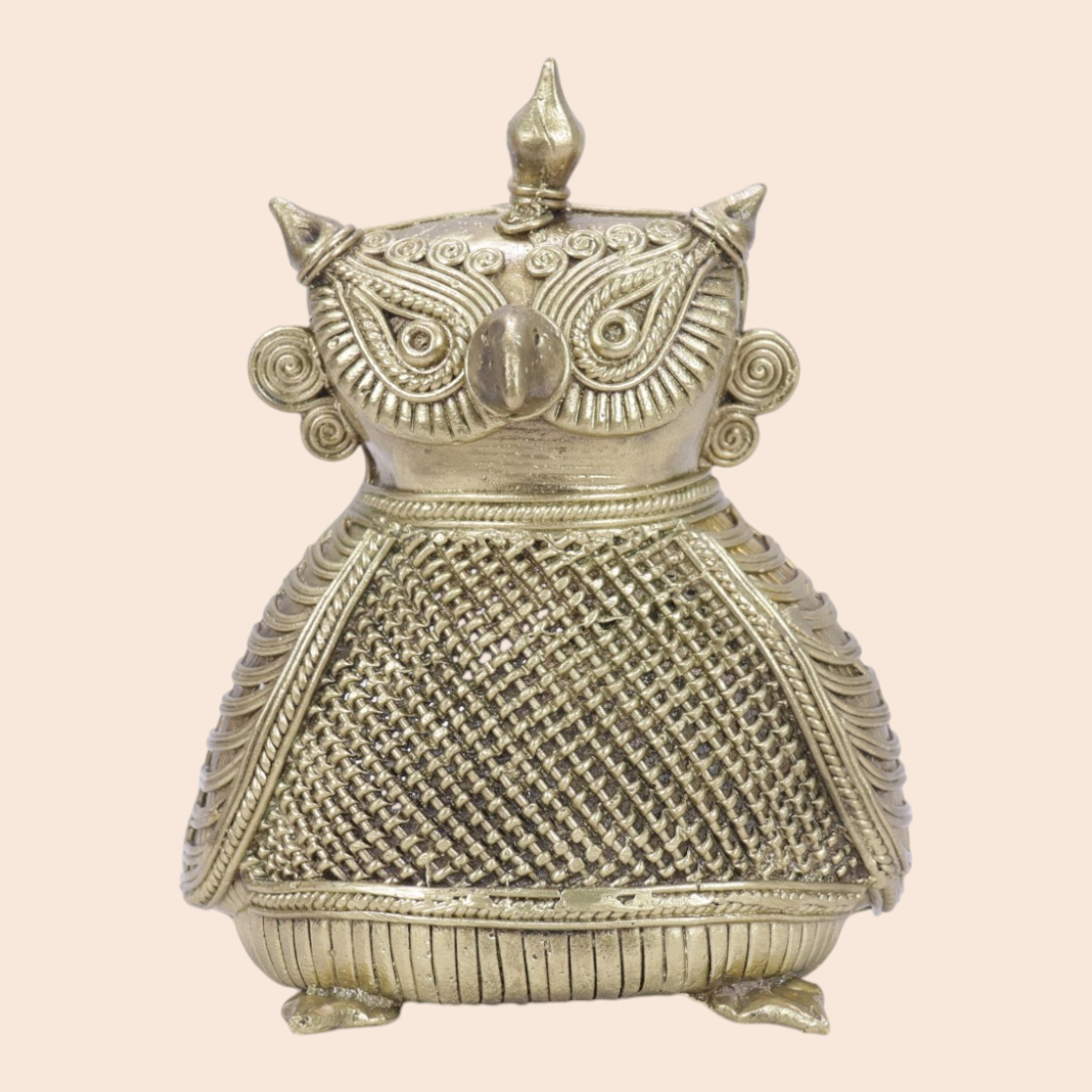 Owl Showpiece - Dokra Collection | Art Angan