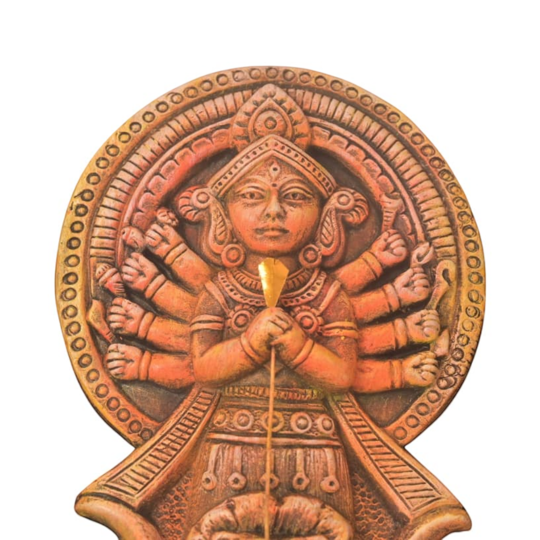 Clay Maa Durga - Handcrafted Indian Art (View 2) | Art Angan